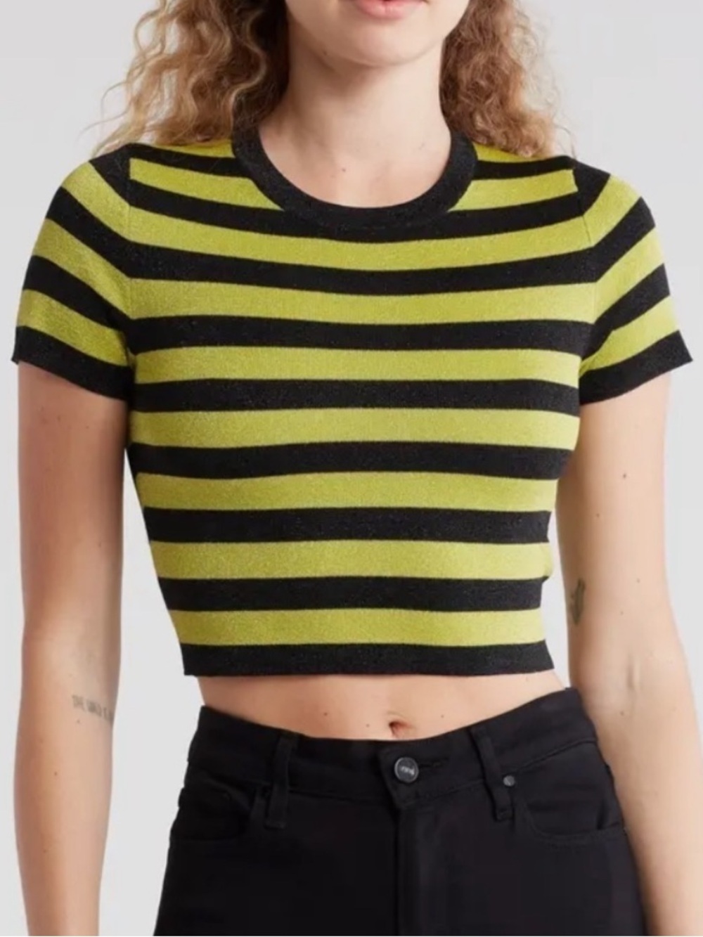 ALICE + OLIVIA KNIT CROP TOP